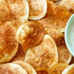 Homemade Potato Chips with Blue Cheese Dipping Sauce
