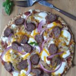 Grilled Brat and Hash Brown Pizza